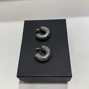 Stainless Silver Hoops